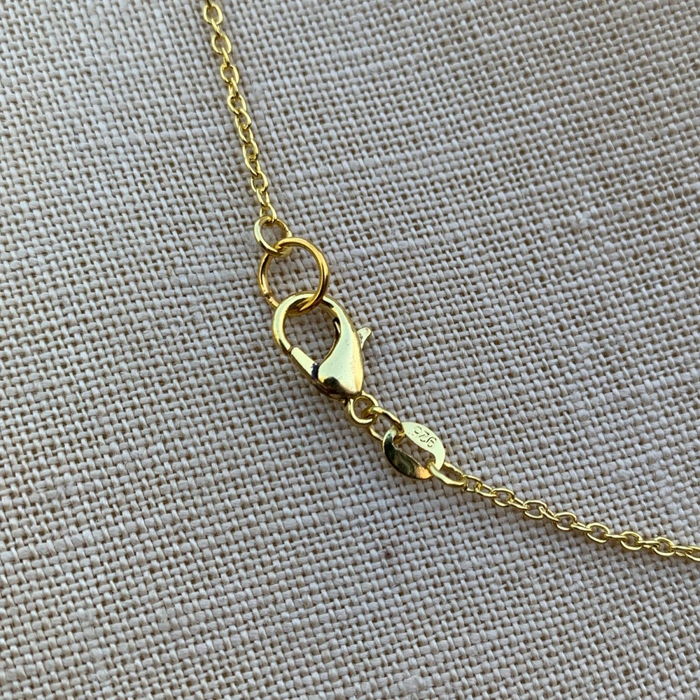 NWT Sterling Silver Plated 2-Tone Gold Chain & Mini Key Charm Necklace - Picture 15 of 15